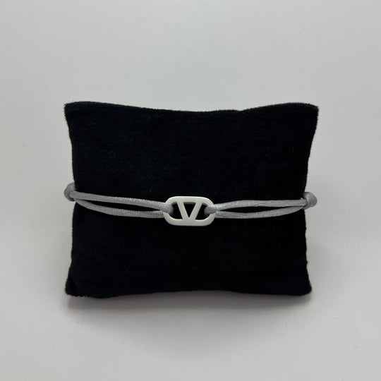 Valeur Satin Bracelet Silver