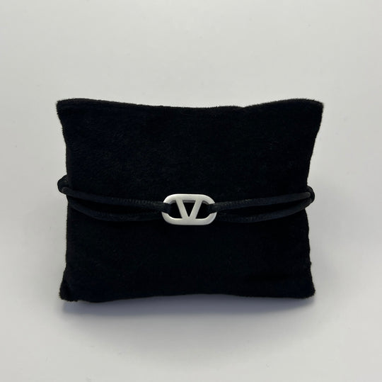 Valeur Satin Bracelet Silver